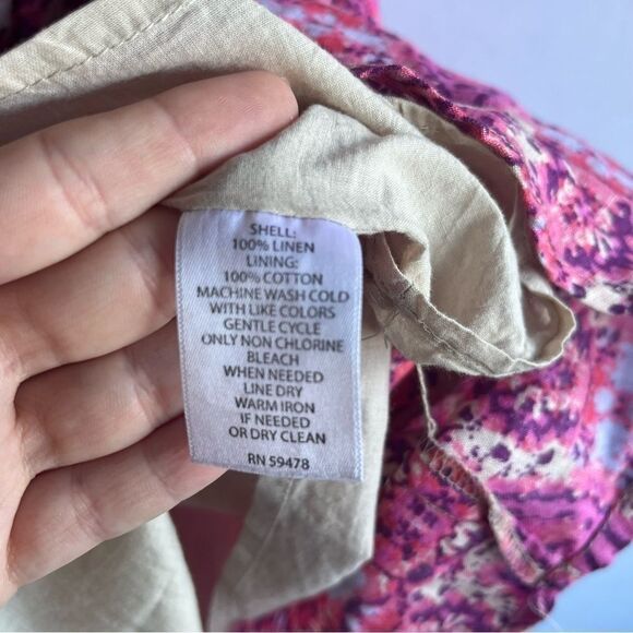 Women's Cynthia Rowley Pink Printed Sleeveless Dress - Picture 9 of 11